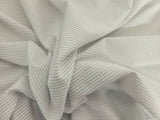 Micro Modal Spandex Mesh Jersey Knit White