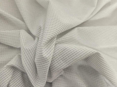 Micro Modal Spandex Mesh Jersey Knit White