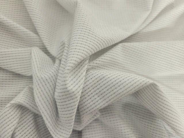 Micro Modal Spandex Mesh Jersey Knit White