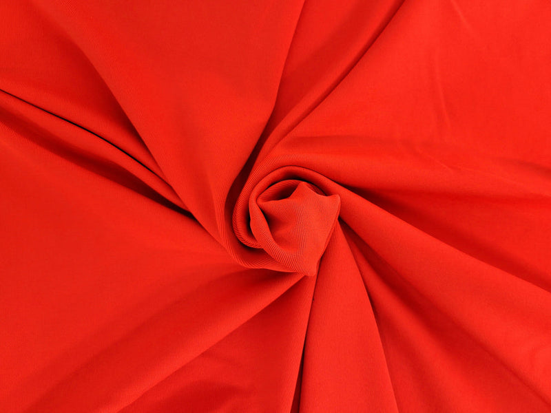1 Yard Tomato Nylon Spandex 1x1 Rib Knit Fabric Stretchy Soft Durable Material