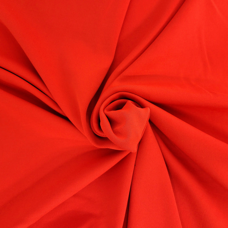 Nylon Spandex Rib Knit Tomato
