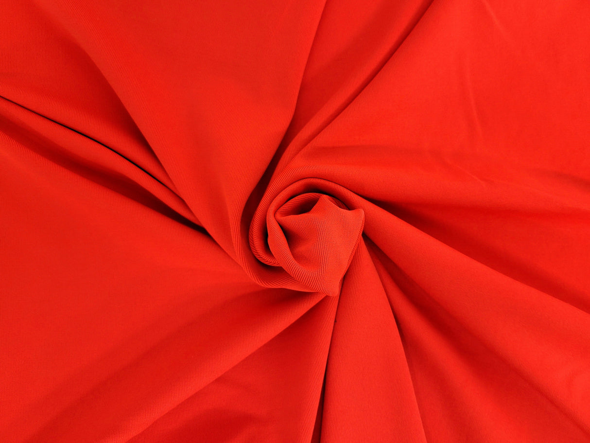 Nylon Spandex Rib Knit Tomato