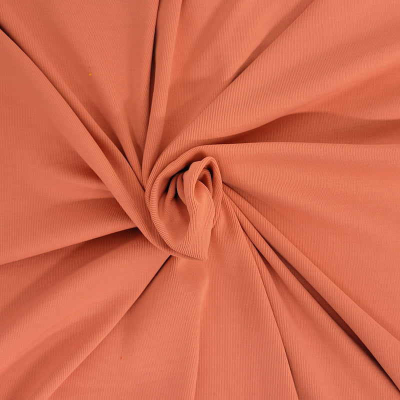 Nylon Spandex 1x1 Rib Knit Blush