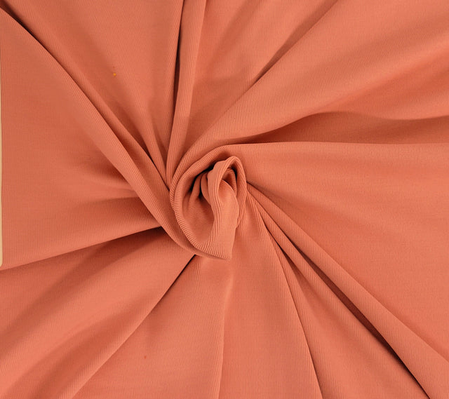 Nylon Spandex 1x1 Rib Knit Blush