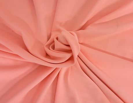 Pink Nylon Spandex Rib Knit