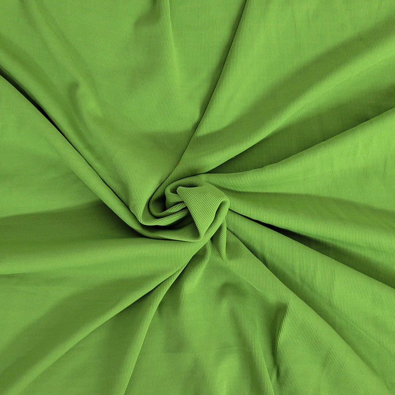 1 Yard Wasabi Nylon Spandex 1x1 Rib Knit Fabric Stretchy Soft Durable Material