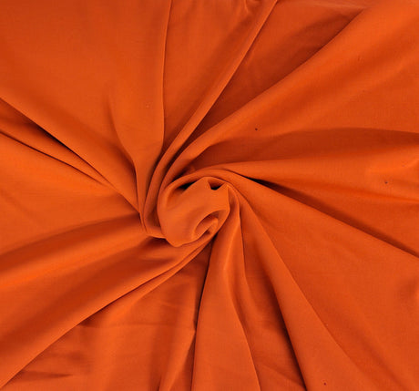 Nylon Spandex 1x1 Rib Knit Pumpkin