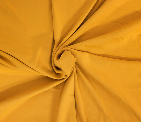 Nylon Spandex 1x1 Rib Knit Mustard