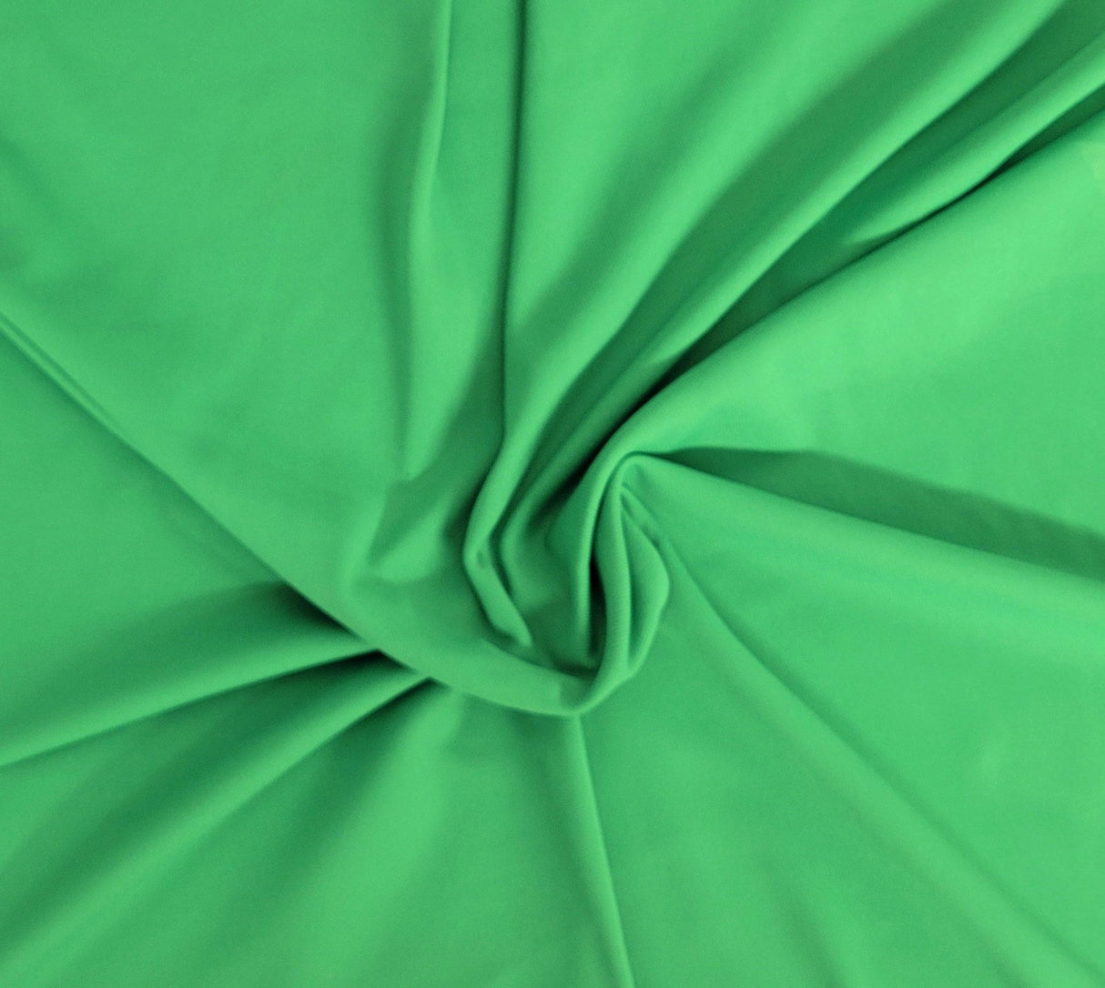 Nylon Spandex 1x1 Rib Knit Green Fabric