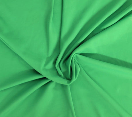 Nylon Spandex 1x1 Rib Knit Green Fabric