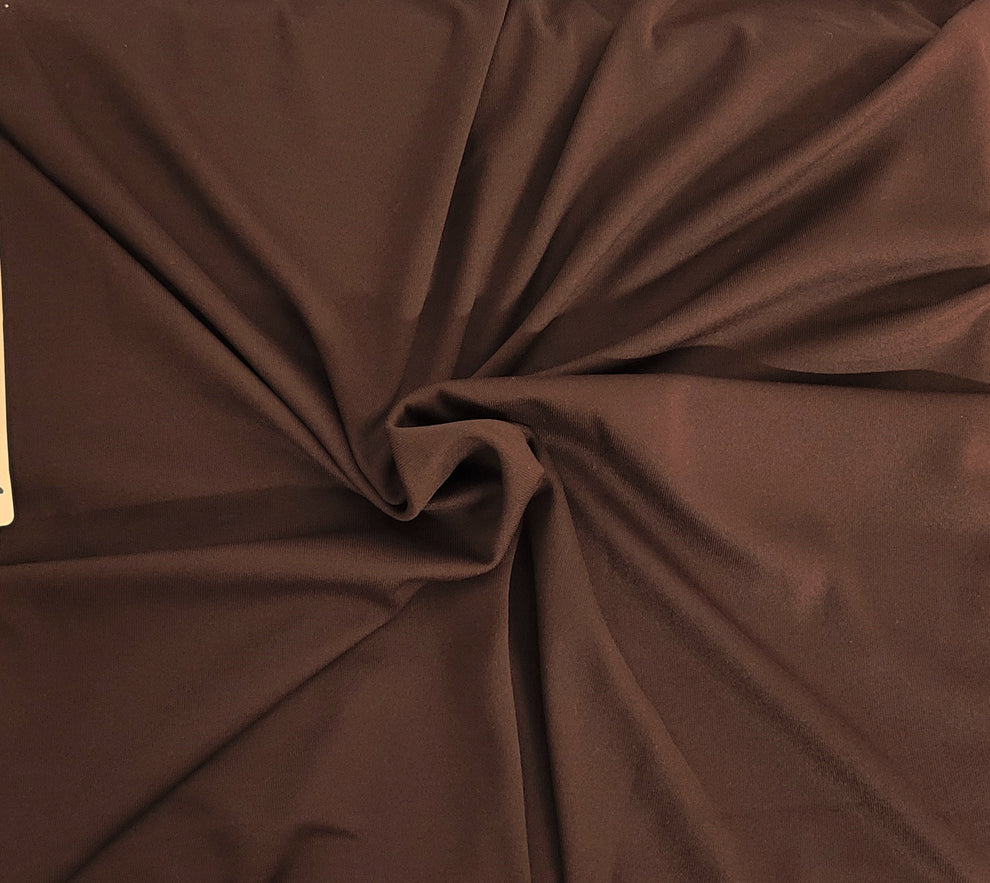 1 Yard Fudge Nylon Spandex 1x1 Rib Knit Stretch Fabric for Tops, Dresses & Activewear