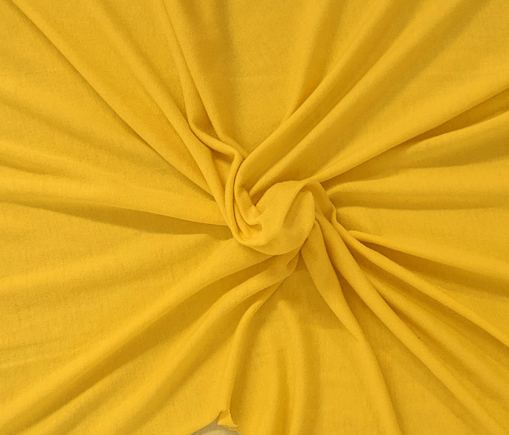 1 Yard Minion Yellow Modal Spandex Jersey Knit Fabric