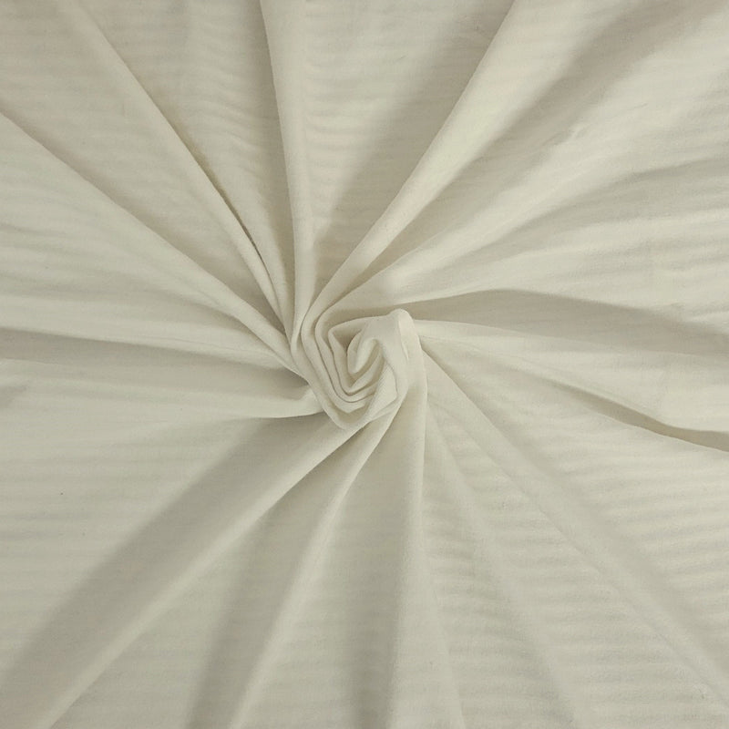 Modal Spandex Jersey White Stripes