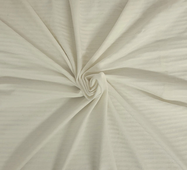 Modal Spandex Jersey White Stripes