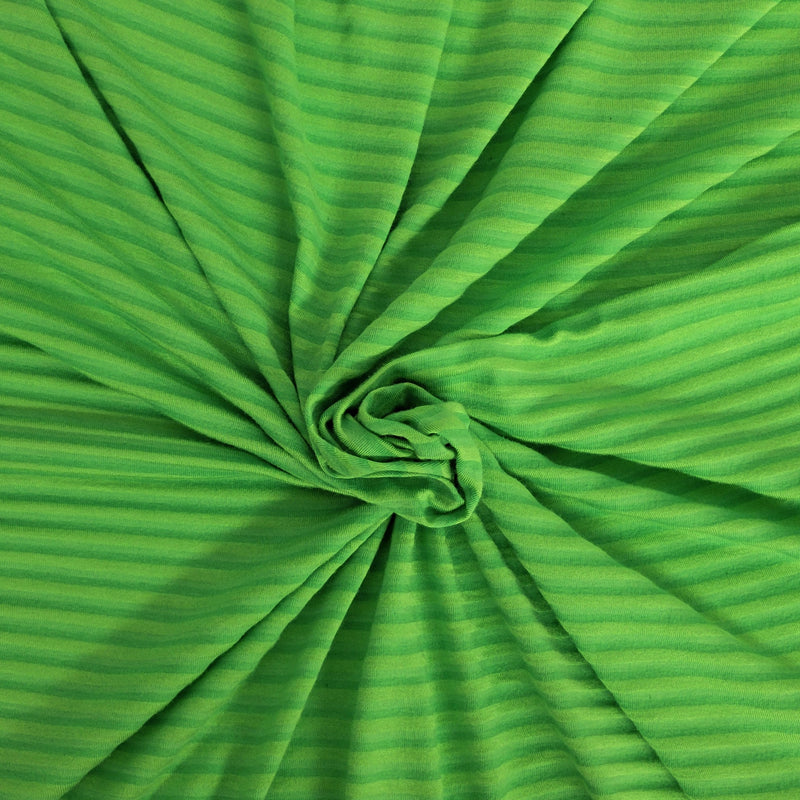 Modal Spandex Jersey Green Stripes