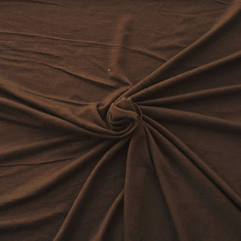 1 Yard Coffee Bean Micro Modal Spandex Jersey Fabric Soft Stretchy Lightweight