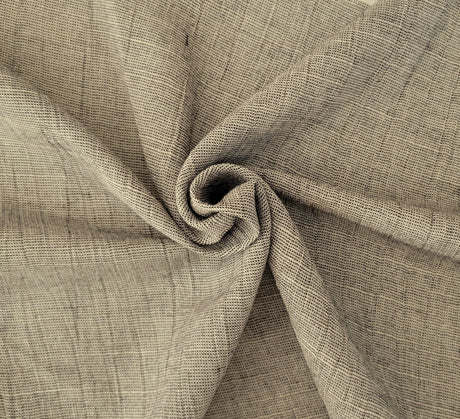 Crinkle Woven Linen Rayon Black White Taupe