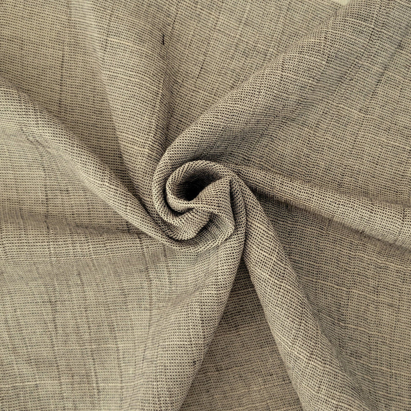 1 Yard Crinkle Woven Linen Rayon Yarn Dye Fabric Black White Taupe for Tops Dresses Crafts