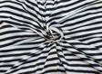 Striped Modal Spandex Jersey Black White