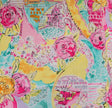Cotton Twill Spandex Satin Finish Floral Print