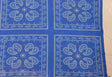 Paisley Print Stretch Mesh Blue
