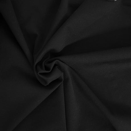 Ponte Roma Knit Black Viscose Rayon Spandex