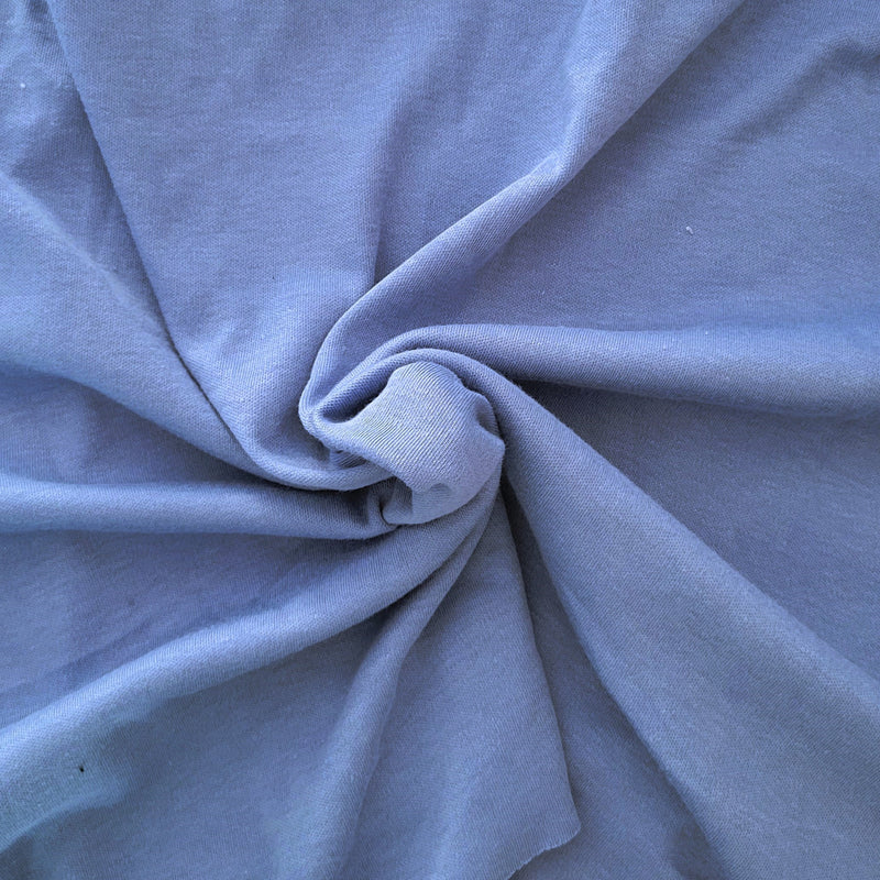Cotton Poly Interlock Knit Sky Blue