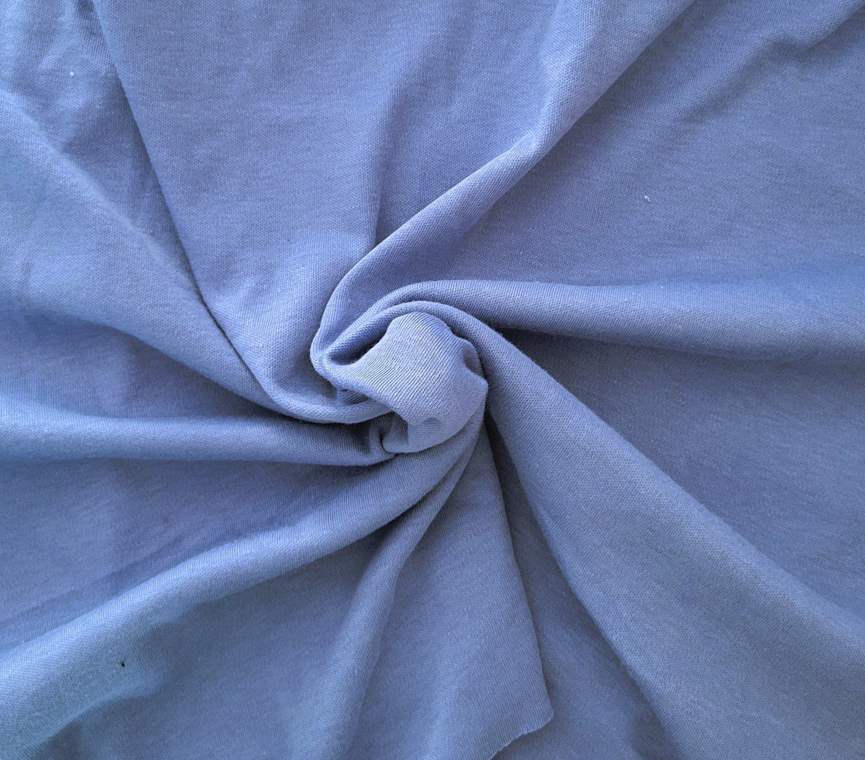 Cotton Poly Interlock Knit Sky Blue