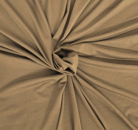 Bamboo Spandex Jersey Mocha Brown