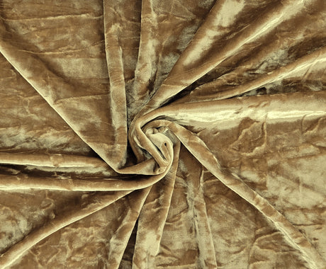 Stretch Velvet Gold Crushed