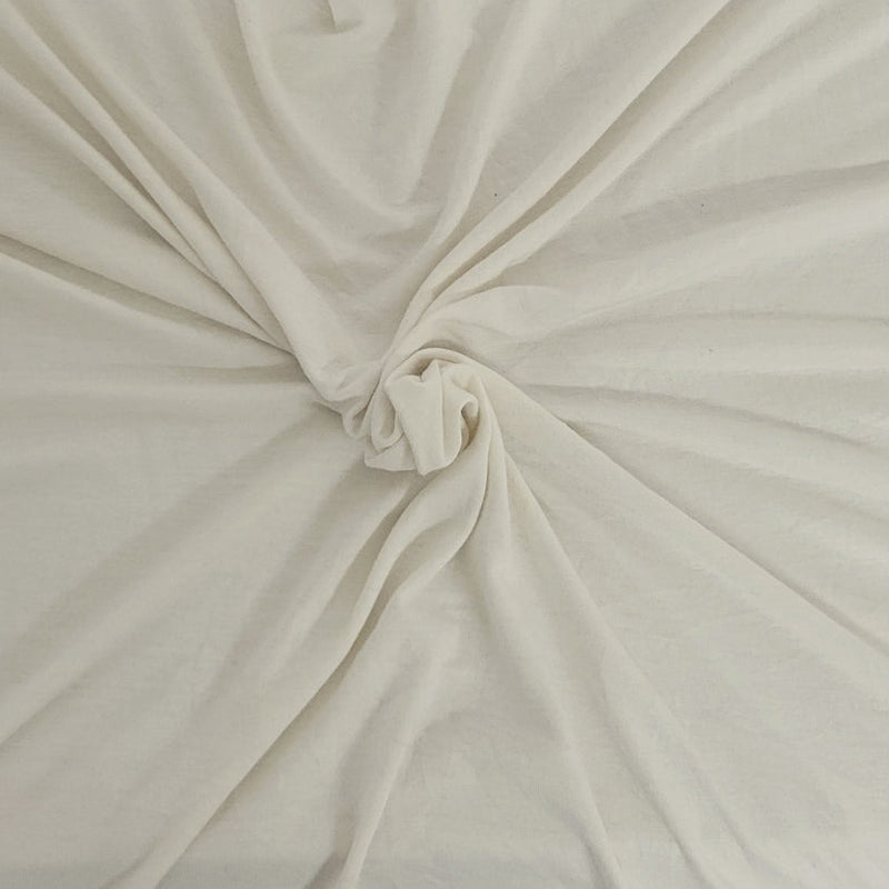 1 Yard Ivory Modal Spandex Jersey Knit Fabric 62 Inches Wide