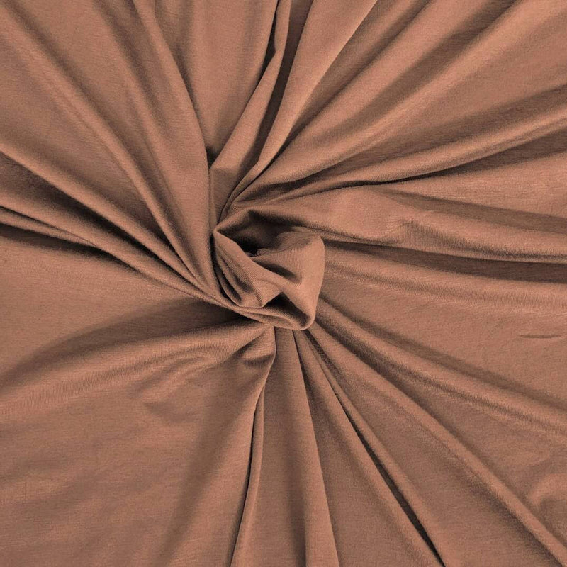 1 Yard Taupe Bamboo Spandex Jersey Knit Fabric Eco Soft Material 60 Inch Width