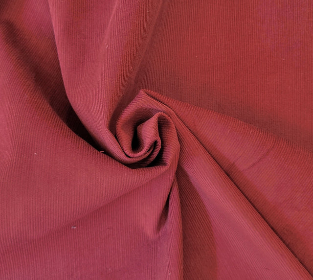 Corduroy 16 Wale Burgundy Cotton