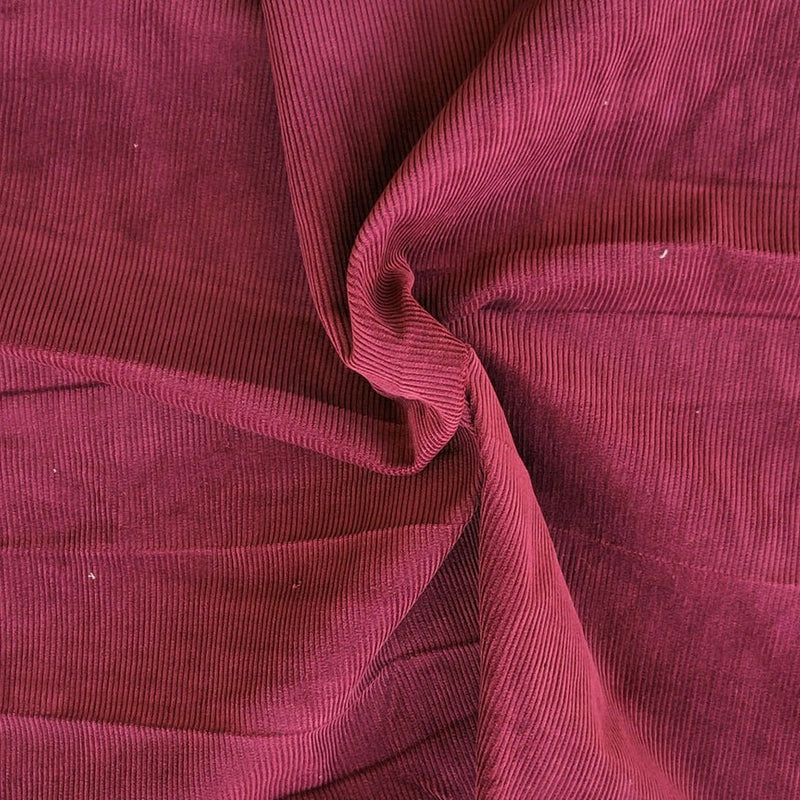 1 Yard Mulberry 100% Cotton Corduroy Fabric 10 Wale Soft Material for Apparel and Crafts