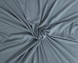 1 Yard Dusty Gray Bamboo Spandex Jersey Knit Fabric with 4 Way Stretch 64 Inch Wide