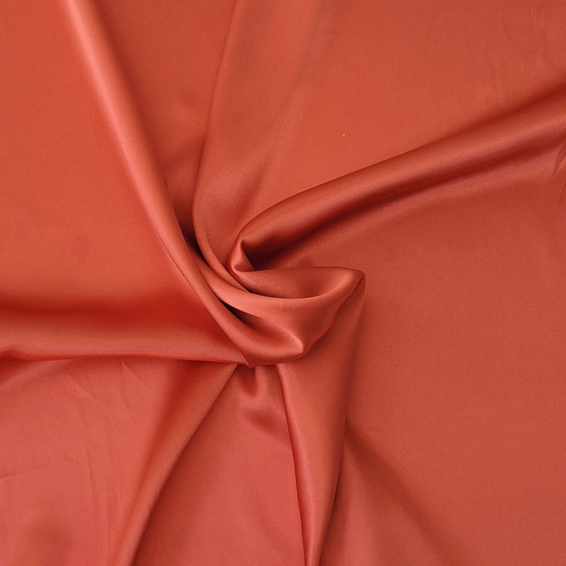 1 Yard Orange Satin Fabric 100% Polyester for Gowns, Costumes, and Event Backdrops