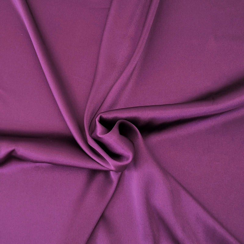 1 Yard Mulberry Satin Fabric 100% Polyester Material for Dresses, Drapes, Linings, and Crafts