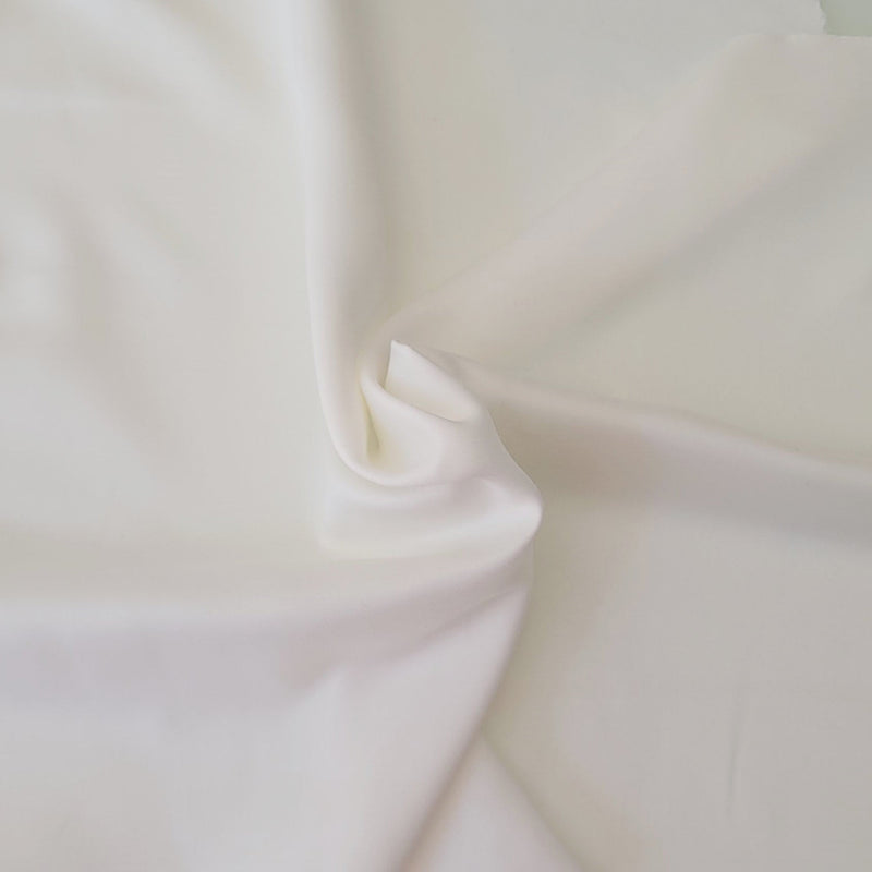 Polyester Satin White Brushed Face