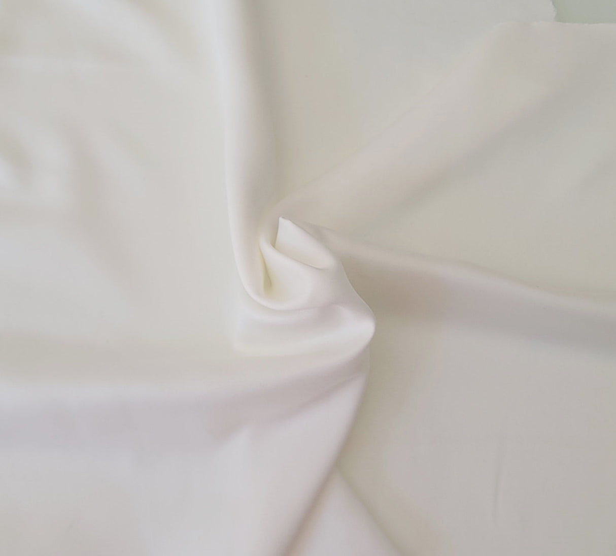 Polyester Satin White Brushed Face