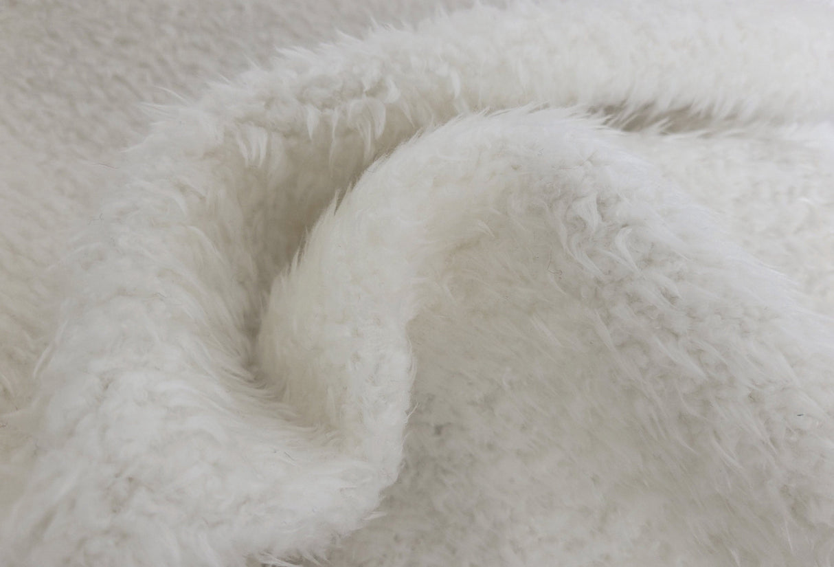 White Faux Fur Fabric