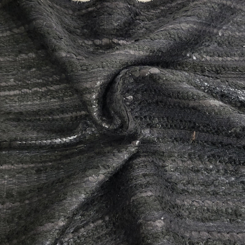 Textured Acrylic Black Fabric