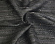 Textured Acrylic Black Fabric