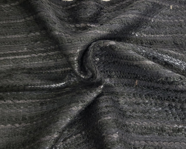 Textured Acrylic Black Fabric