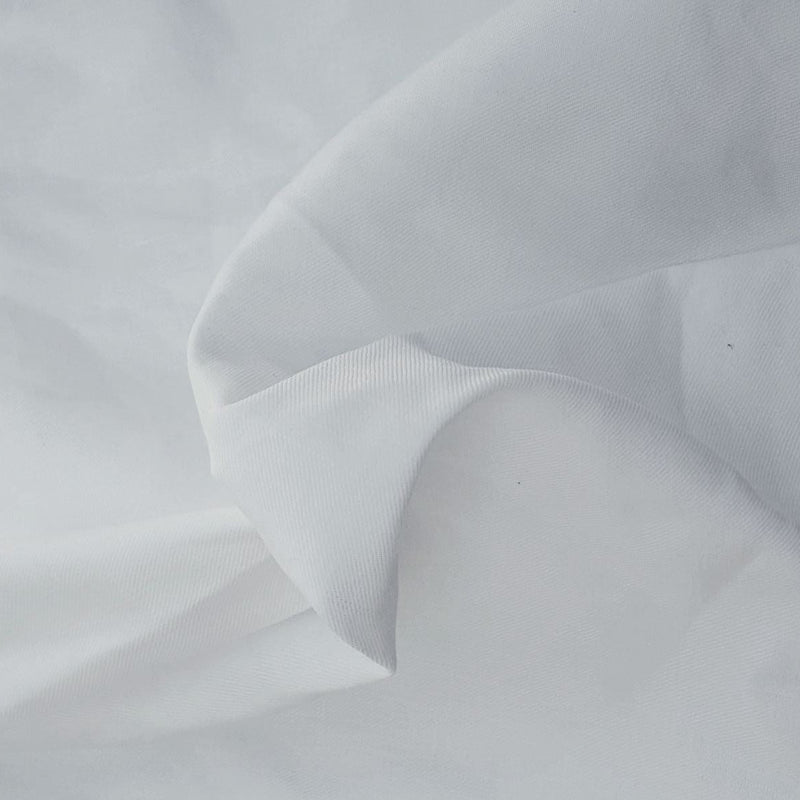 White Linen Viscose Spandex Fabric