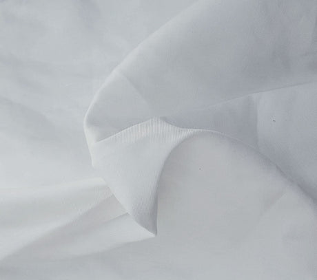 White Linen Viscose Spandex Fabric