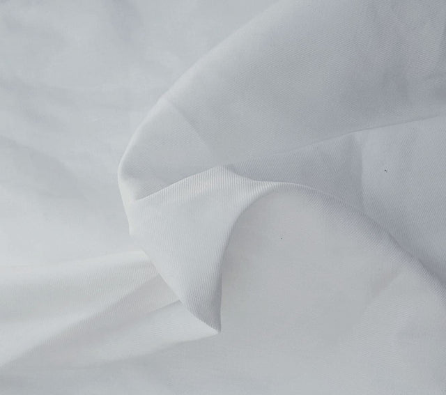 White Linen Viscose Spandex Fabric