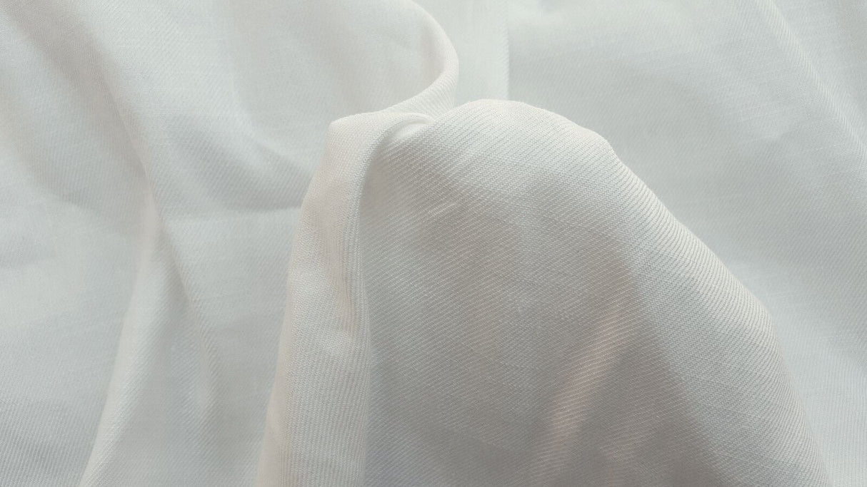Linen Viscose Spandex Off White Fabric