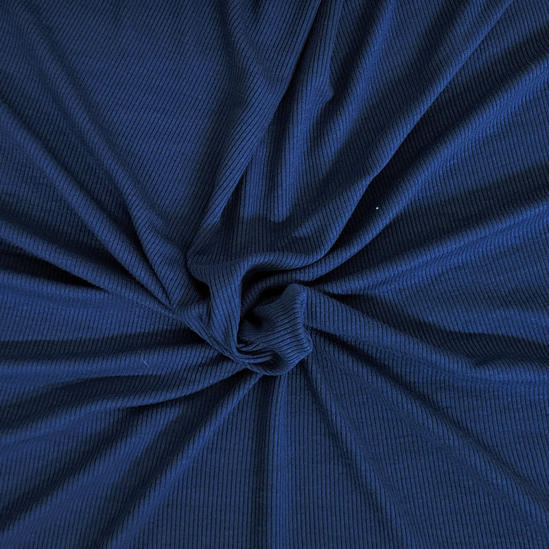 1 Yard Cobalt Knit Fabric Modal Spandex Stretch for Tops, Dresses, Loungewear and Trims