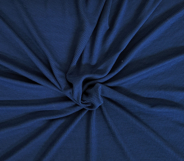Modal Spandex Rib Knit Cobalt