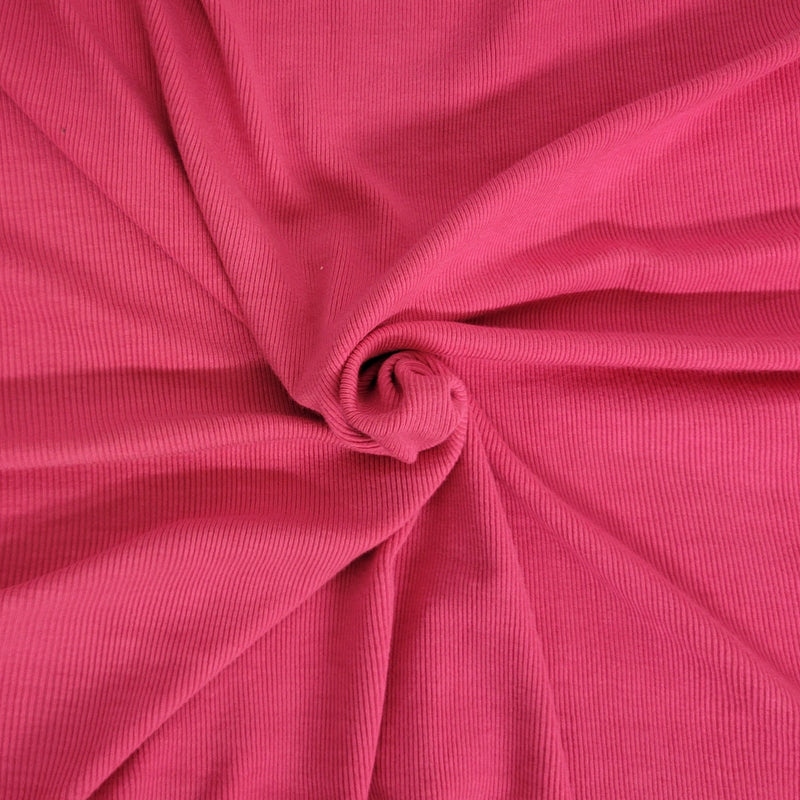 Rib Knit Rayon Spandex Fuchsia